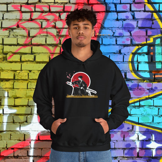 soft hooded sweatshirt comfortable evoking the beautiful culture of Japan.