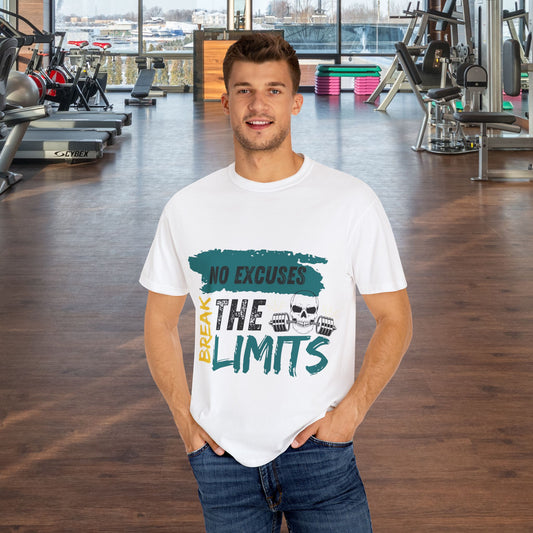 Motivational Unisex T-shirt - No Excuses, Break Your Limits