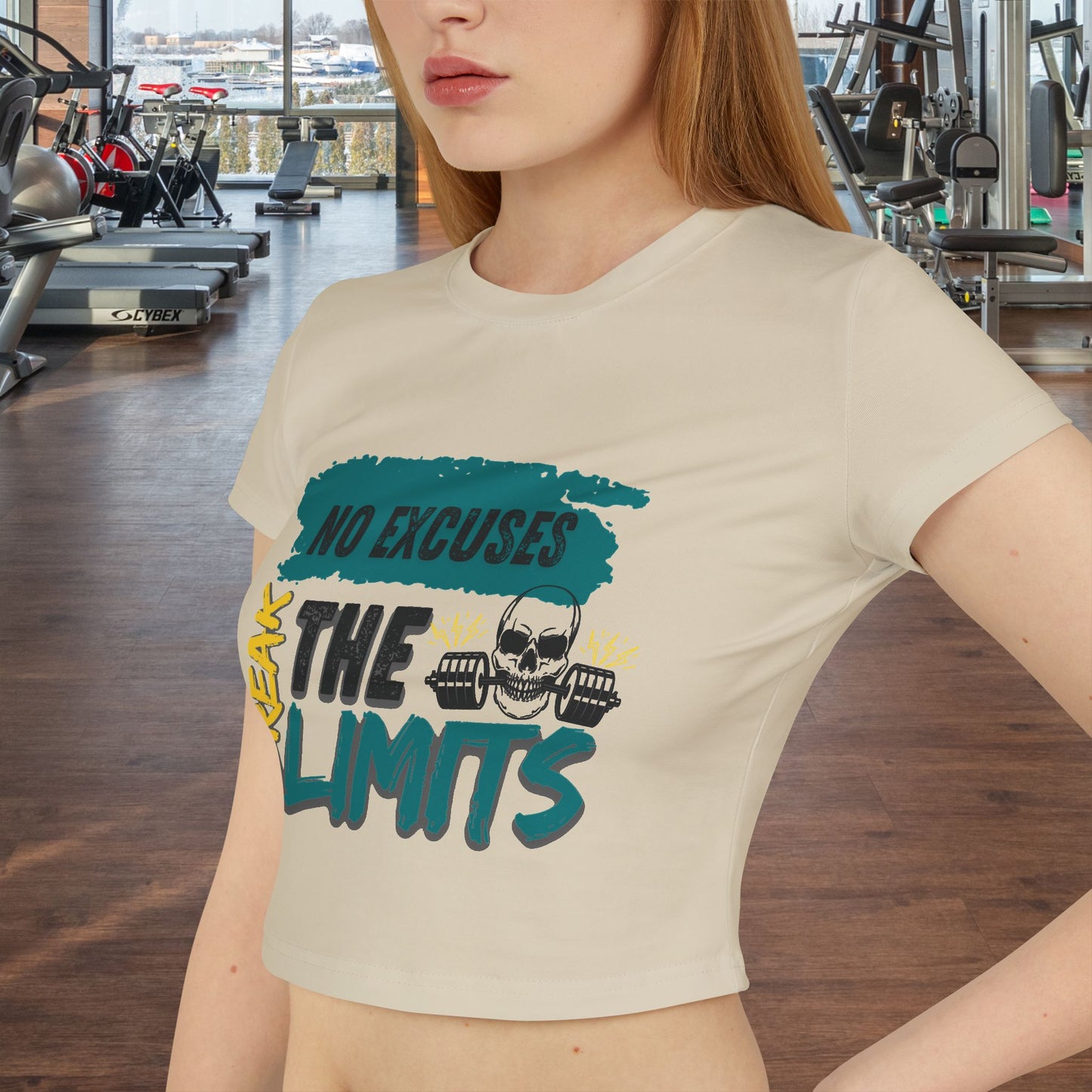 Motivational Women's Tee - No Excuses Break Your Limits