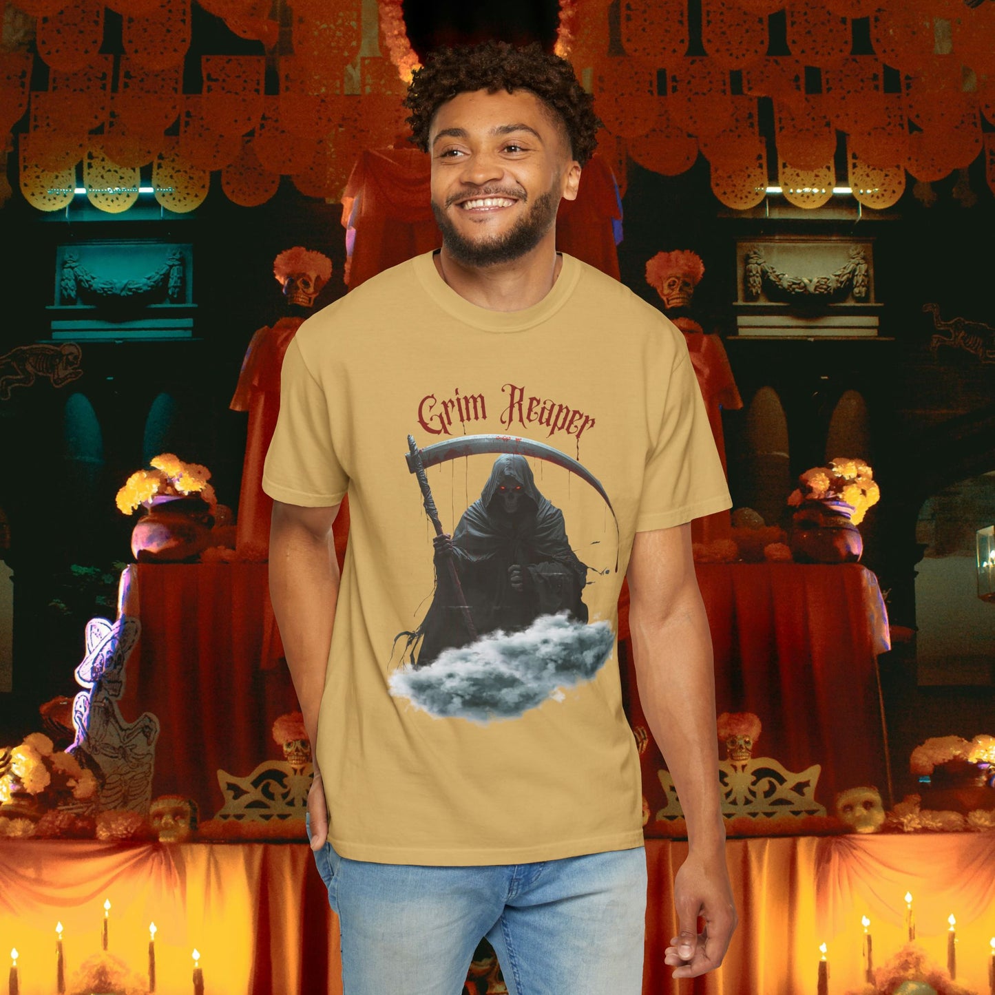 Grim Reaper Unisex T-shirt - Bloody oz Halloween Design