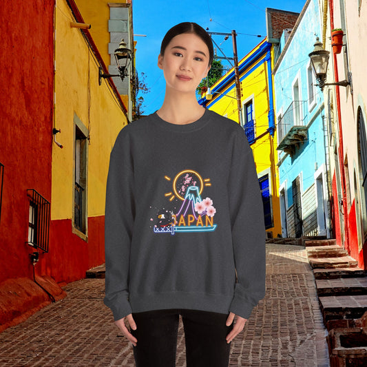 Beautiful, soft, and cozy sweatshirt with a lovely design evoking the beautiful culture of Kawaii of Japan.