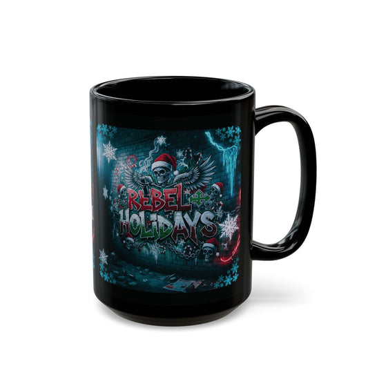 Mug: Rebellious Christmas Graffiti 11oz/15oz