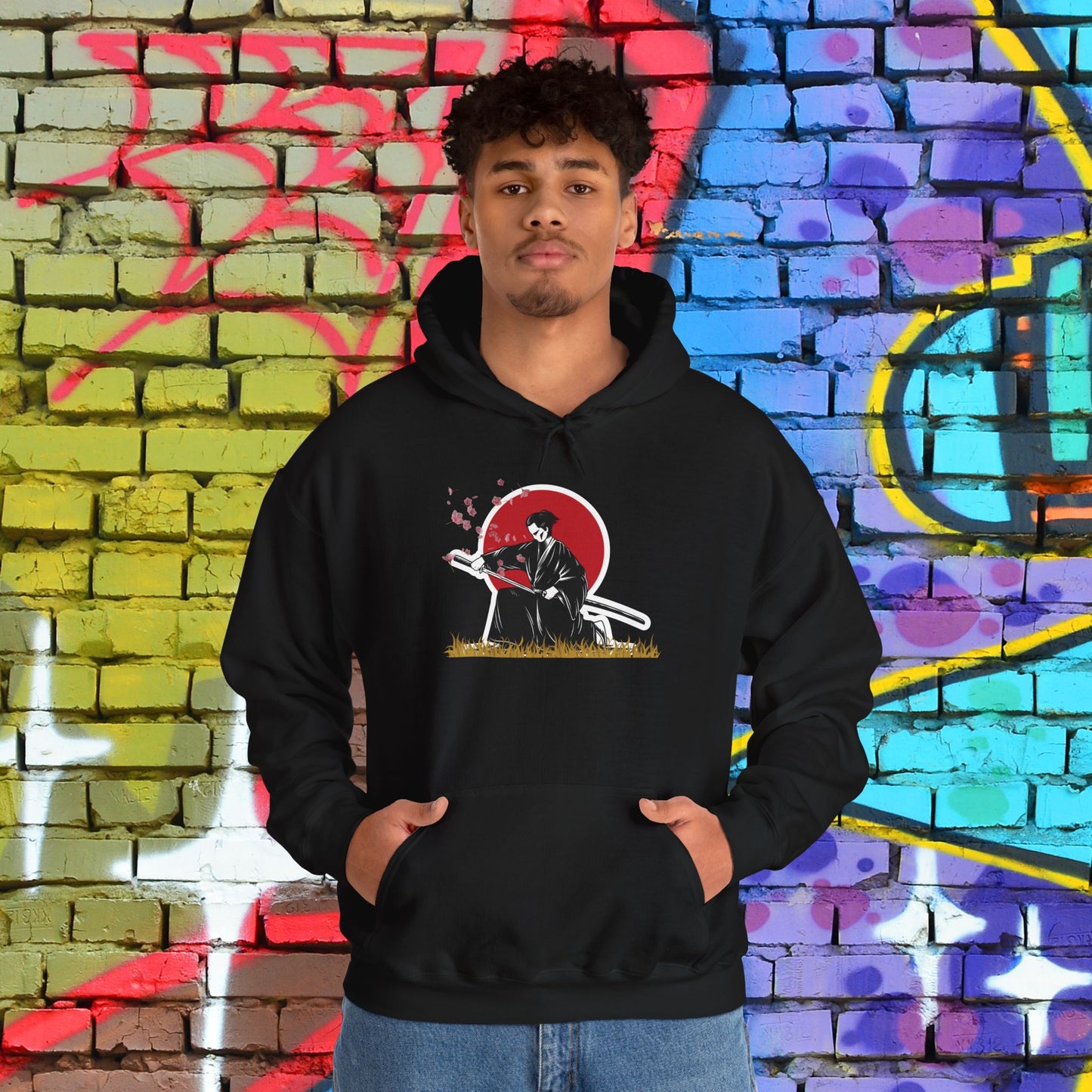 soft hooded sweatshirt  comfortable evoking the beautiful culture of Japan.