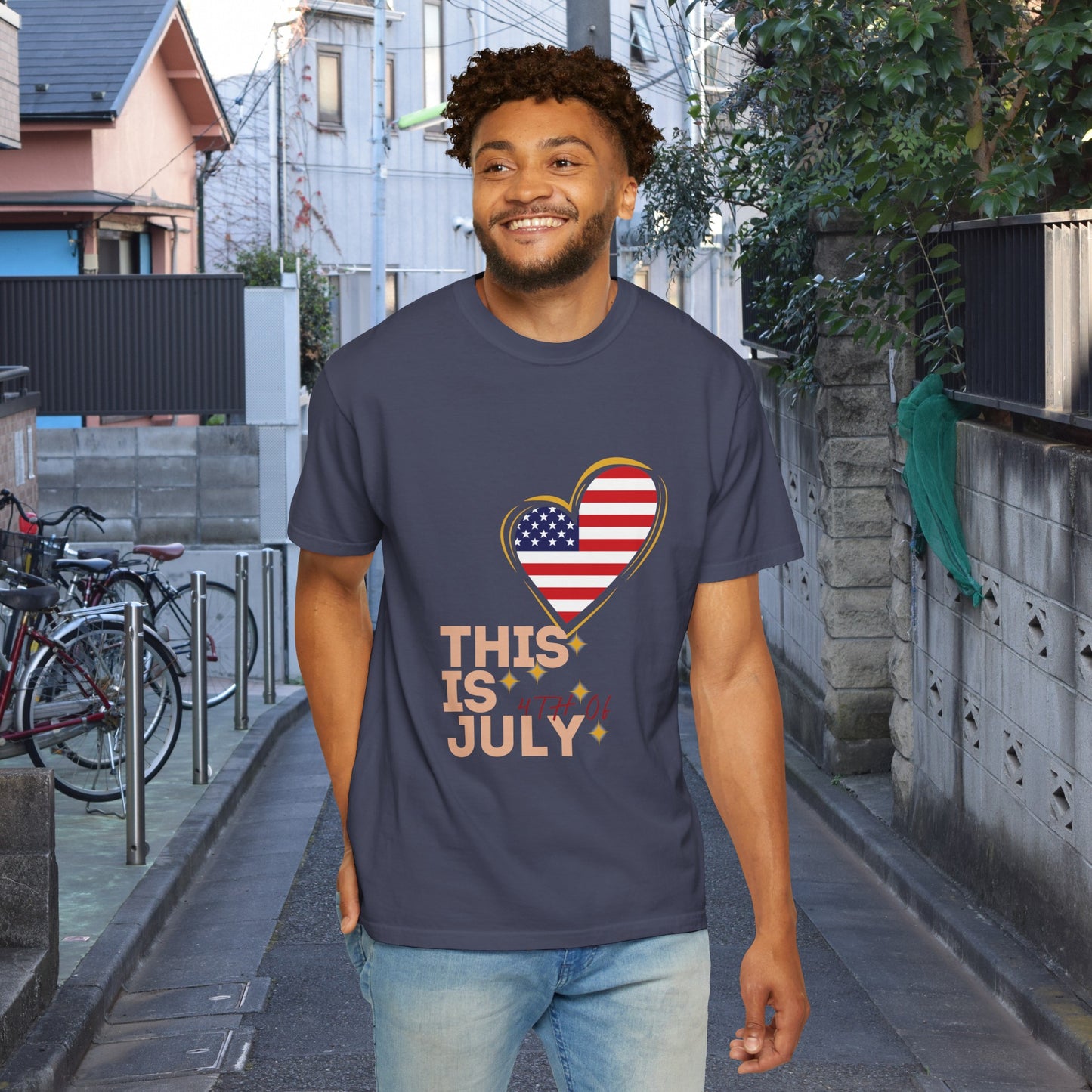 Fresh and soft T-shirt, ideal for celebrating Independence Day