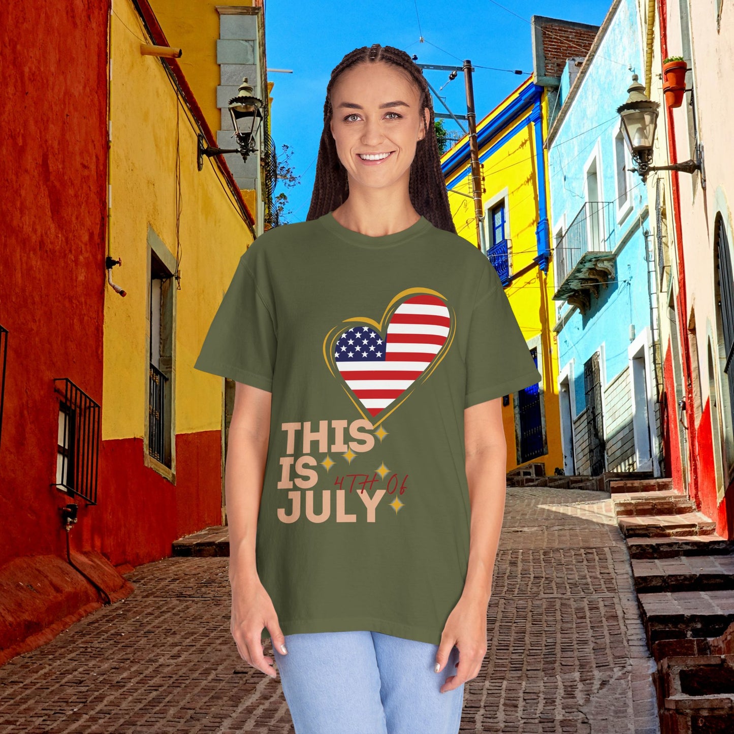 4th of July Patriotic T-Shirt — Independence Day American Flag Tee