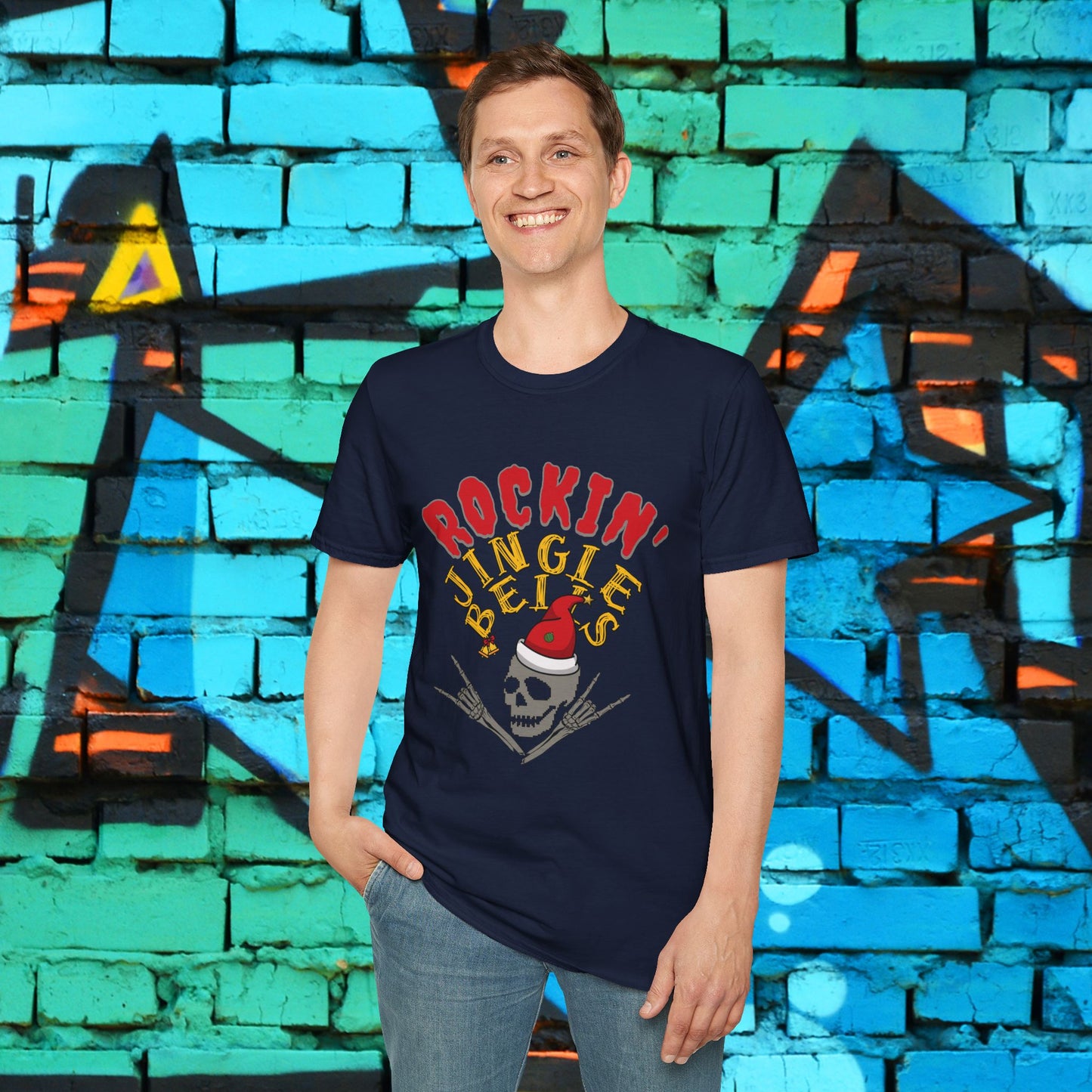 Rockin' Jingle Bells T-Shirt — Christmas Rock Band Holiday Tee