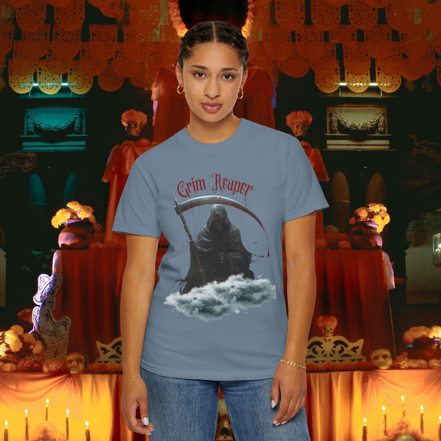 Grim Reaper Unisex T-shirt - Bloody oz Halloween Design