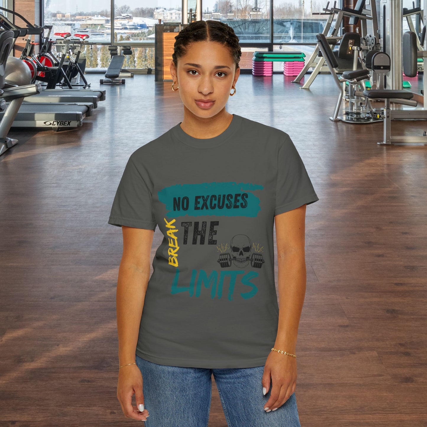 Motivational Unisex T-shirt - No Excuses, Break Your Limits