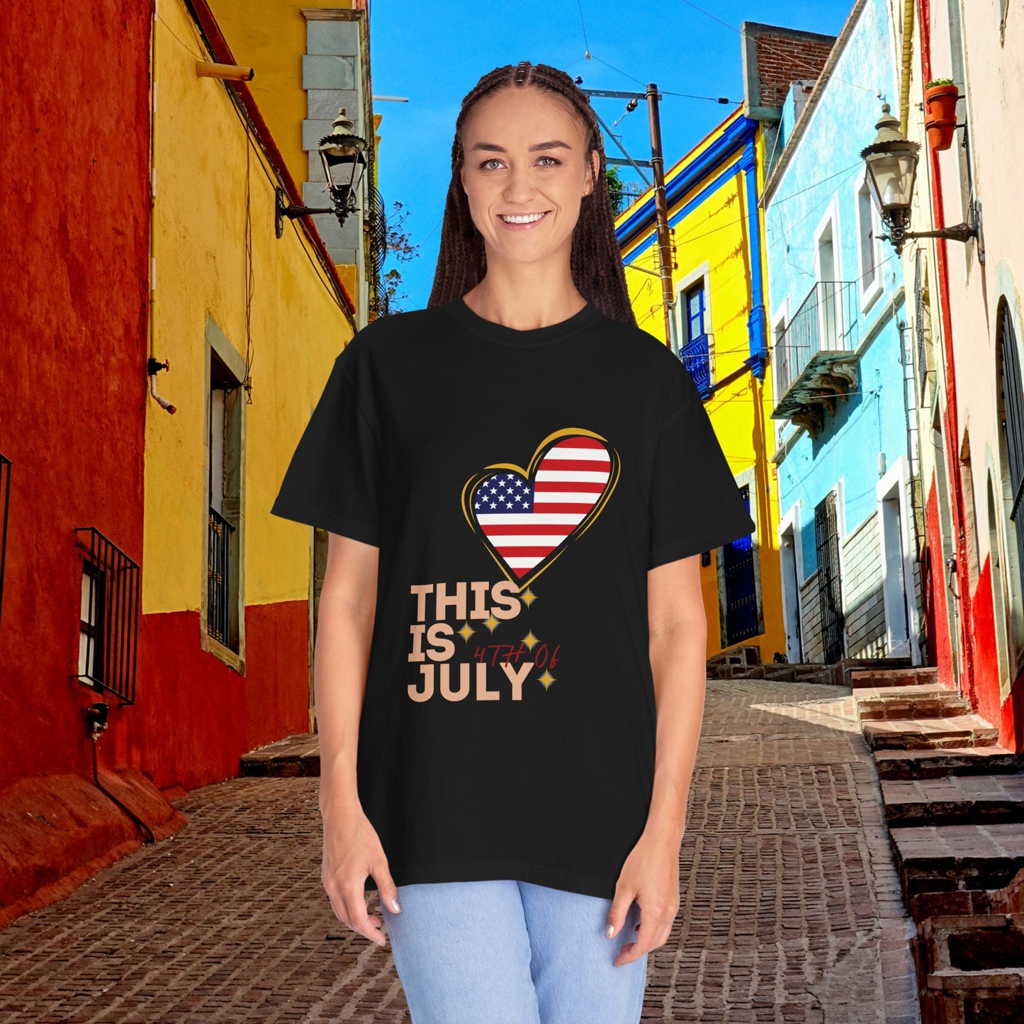 Fresh and soft T-shirt, ideal for celebrating Independence Day