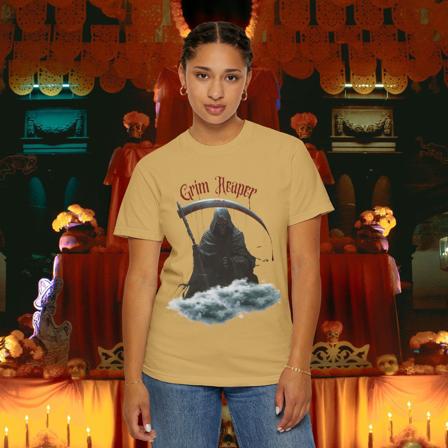 Grim Reaper Unisex T-shirt - Bloody oz Halloween Design