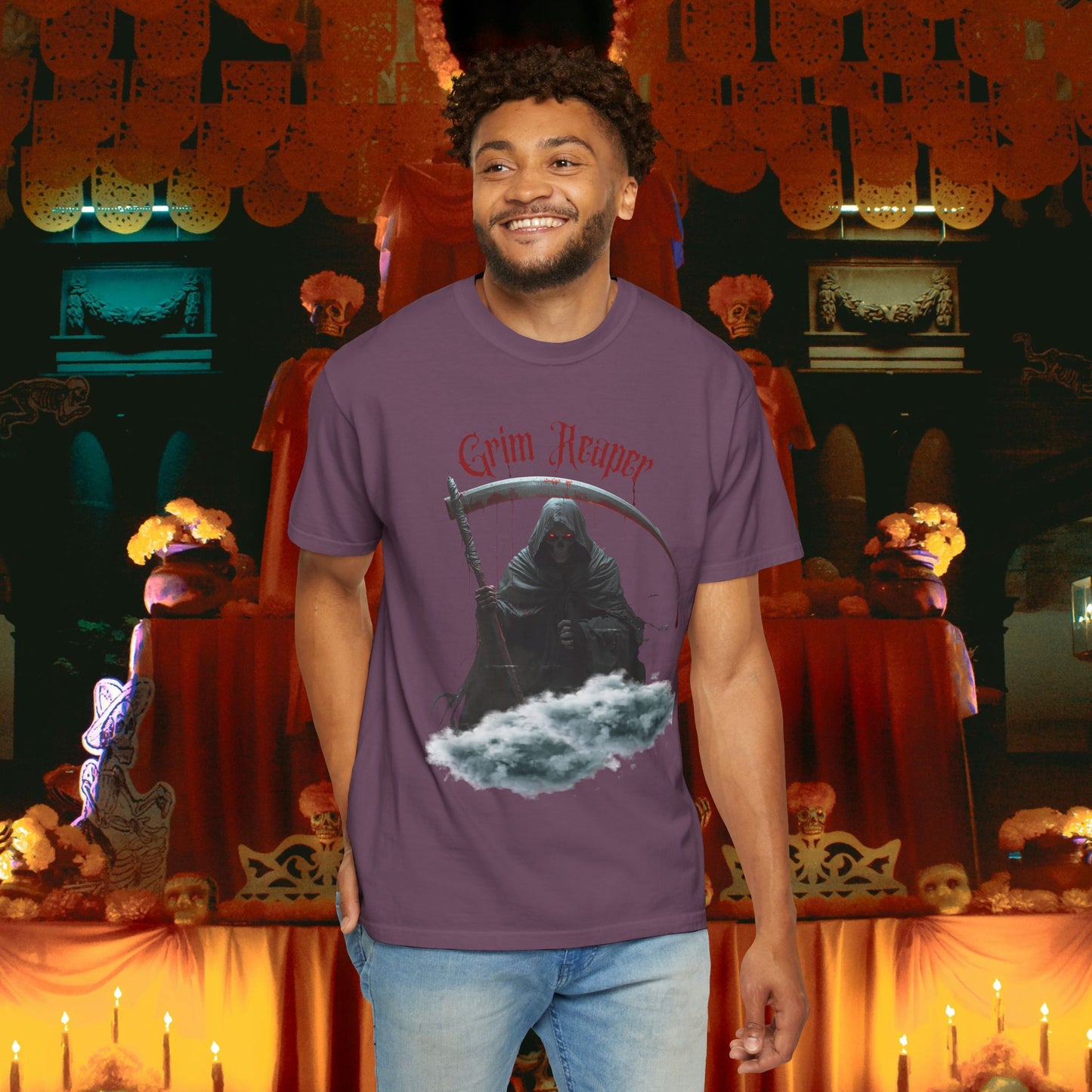 Grim Reaper Unisex T-shirt - Bloody oz Halloween Design