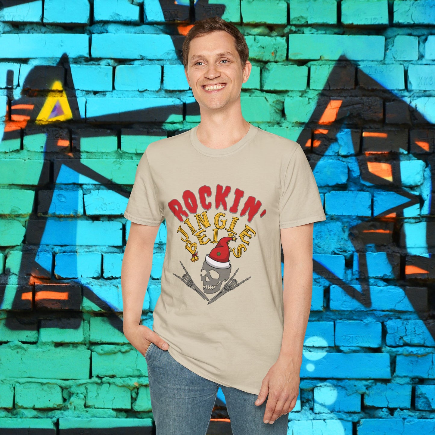 Rockin' Jingle Bells T-Shirt — Christmas Rock Band Holiday Tee