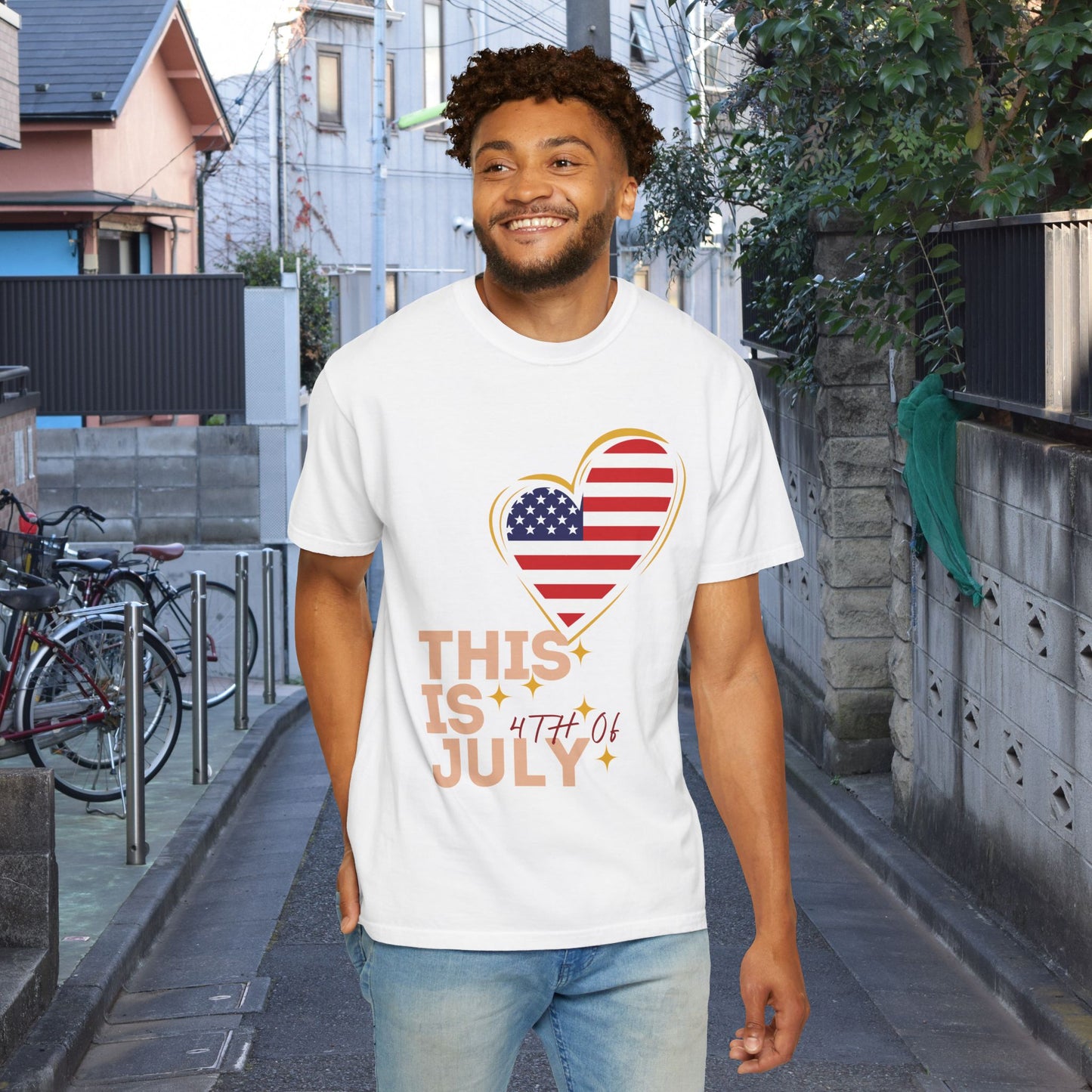 4th of July Patriotic T-Shirt — Independence Day American Flag Tee