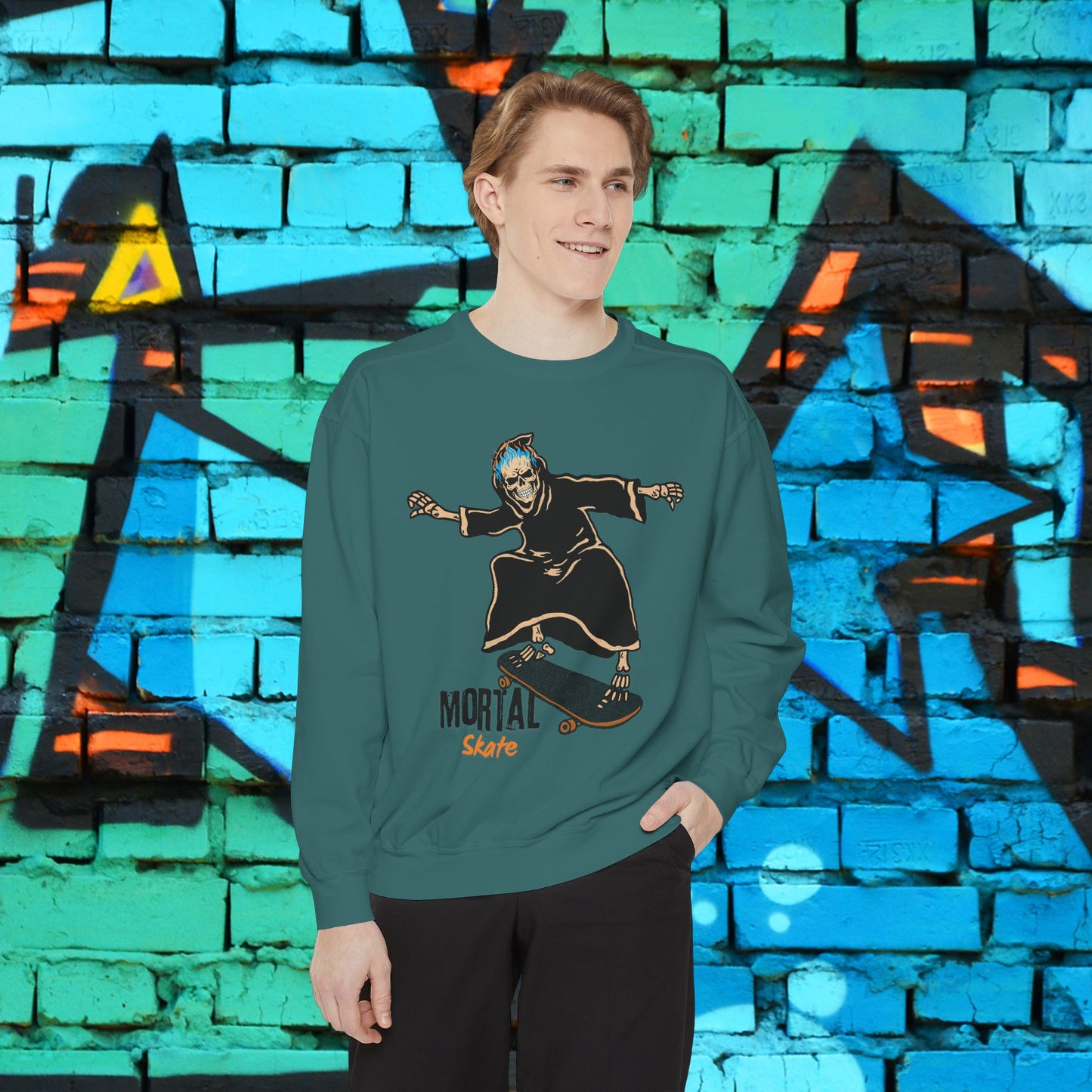 Skull Sweatshirt - Urban Skate Themed