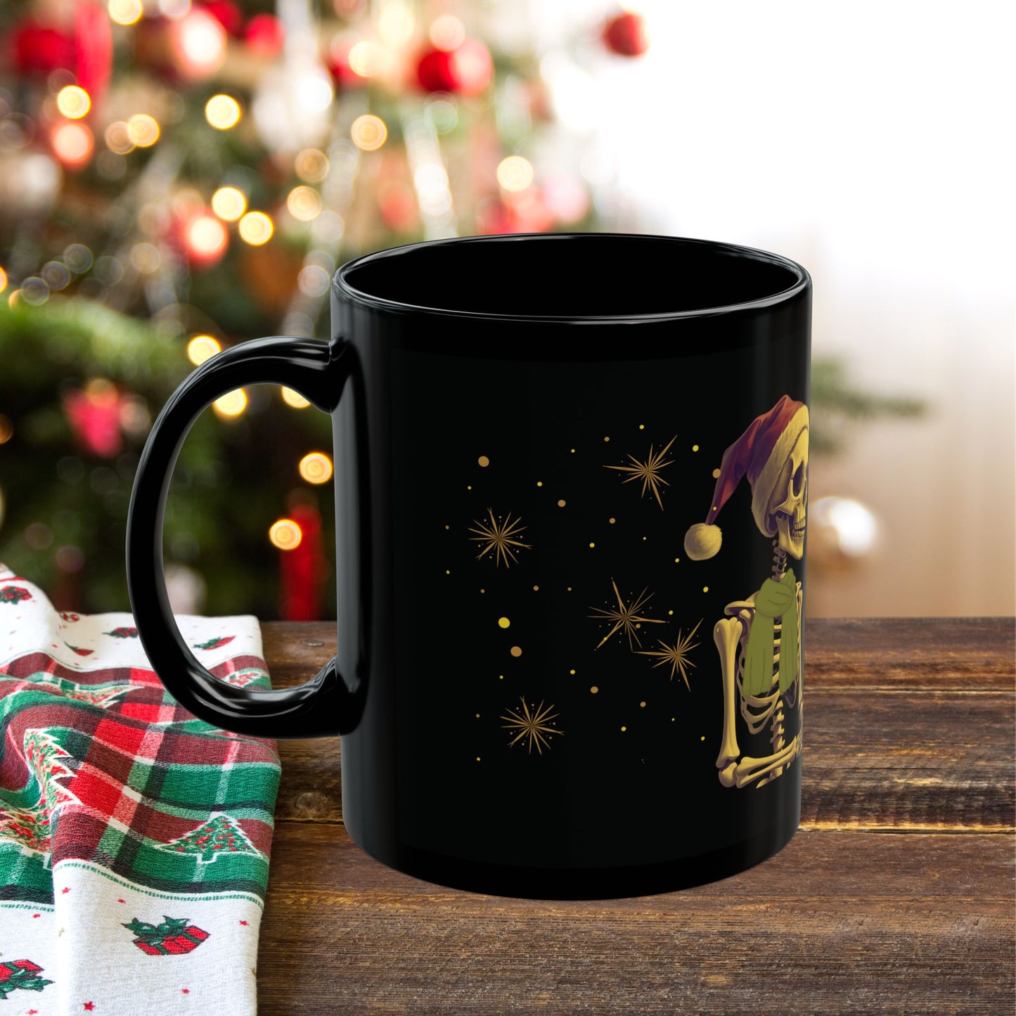 Christmas Night Black Mug