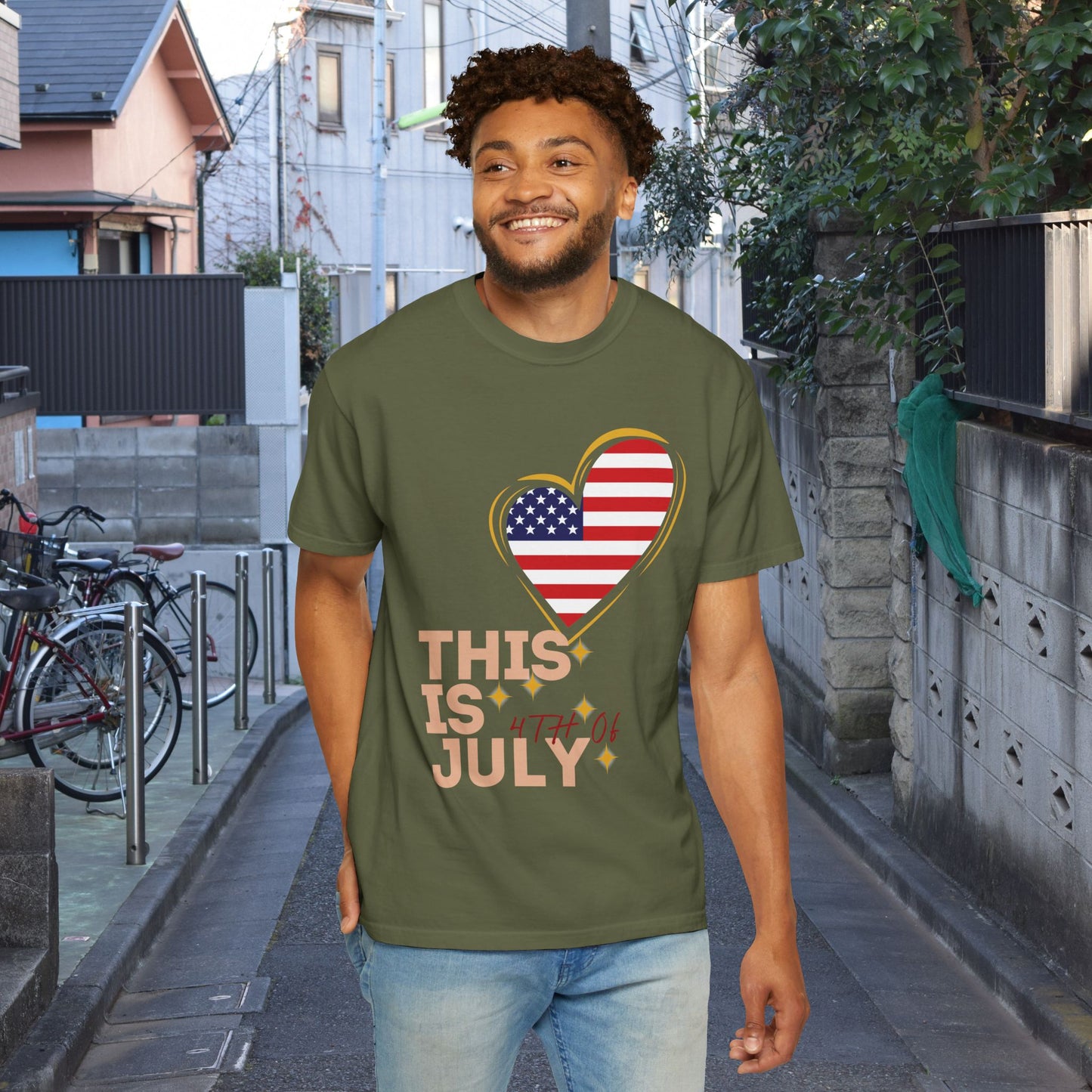4th of July Patriotic T-Shirt — Independence Day American Flag Tee