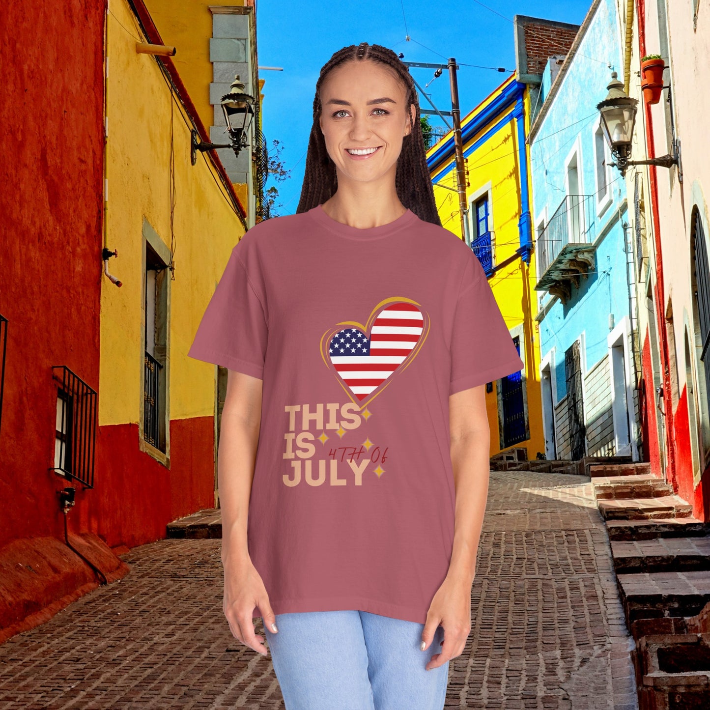 Fresh and soft T-shirt, ideal for celebrating Independence Day