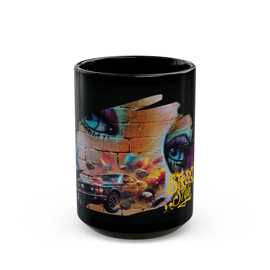 Mug - Spectacular Car Emerges Black Mug (11oz, 15oz)