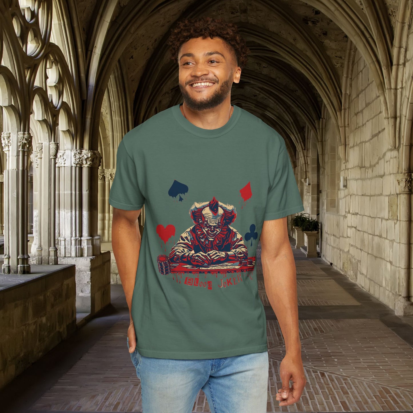 Halloween Blood Joker T-shirt