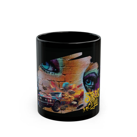 Mug - Spectacular Car Emerges Black Mug (11oz, 15oz)