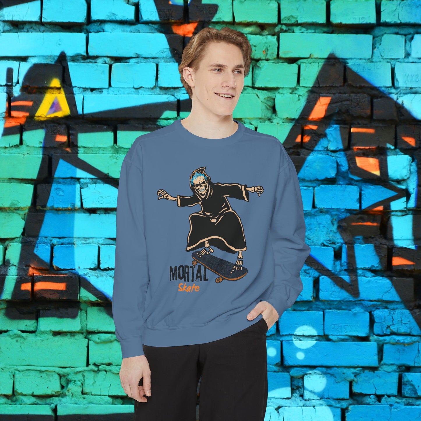 Skull Sweatshirt - Urban Skate Themed