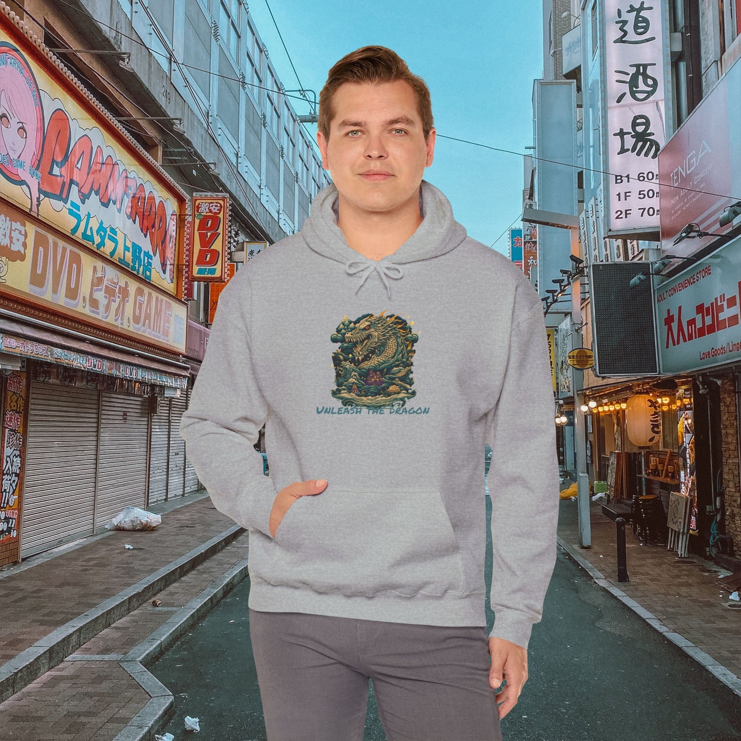 soft hooded sweatshirt  comfortable evoking the beautiful culture of Asia