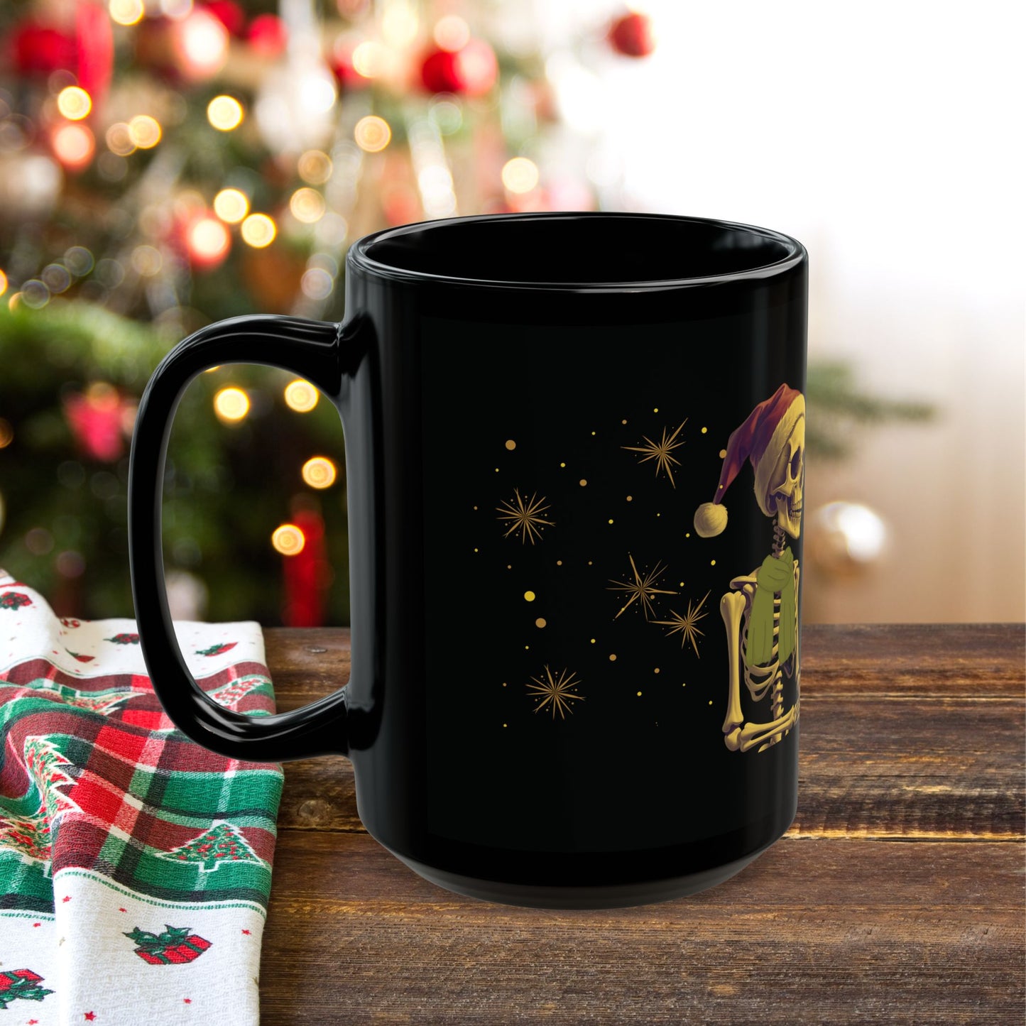 Christmas Night Black Mug