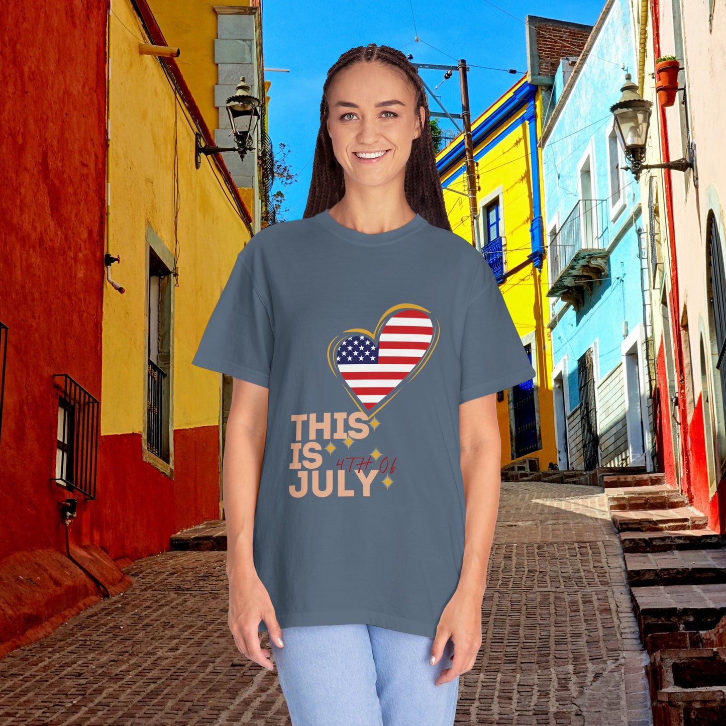 Fresh and soft T-shirt, ideal for celebrating Independence Day