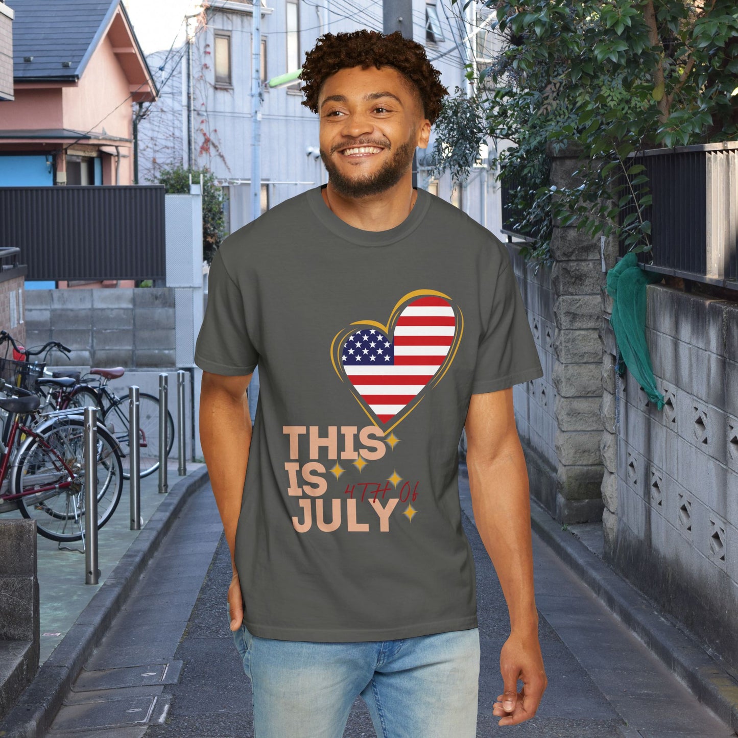4th of July Patriotic T-Shirt — Independence Day American Flag Tee