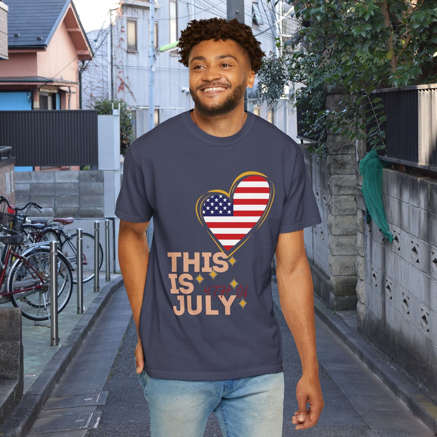 4th of July Patriotic T-Shirt — Independence Day American Flag Tee