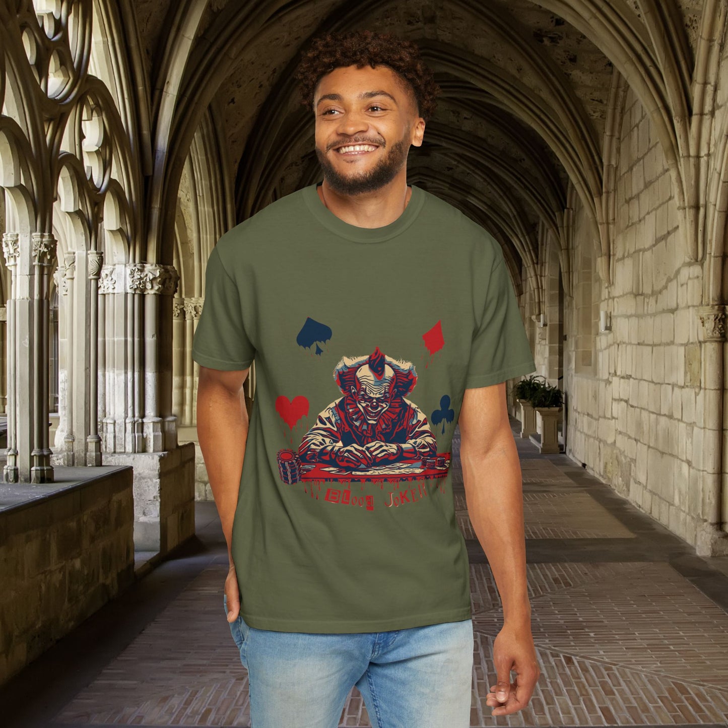 Halloween Blood Joker T-shirt