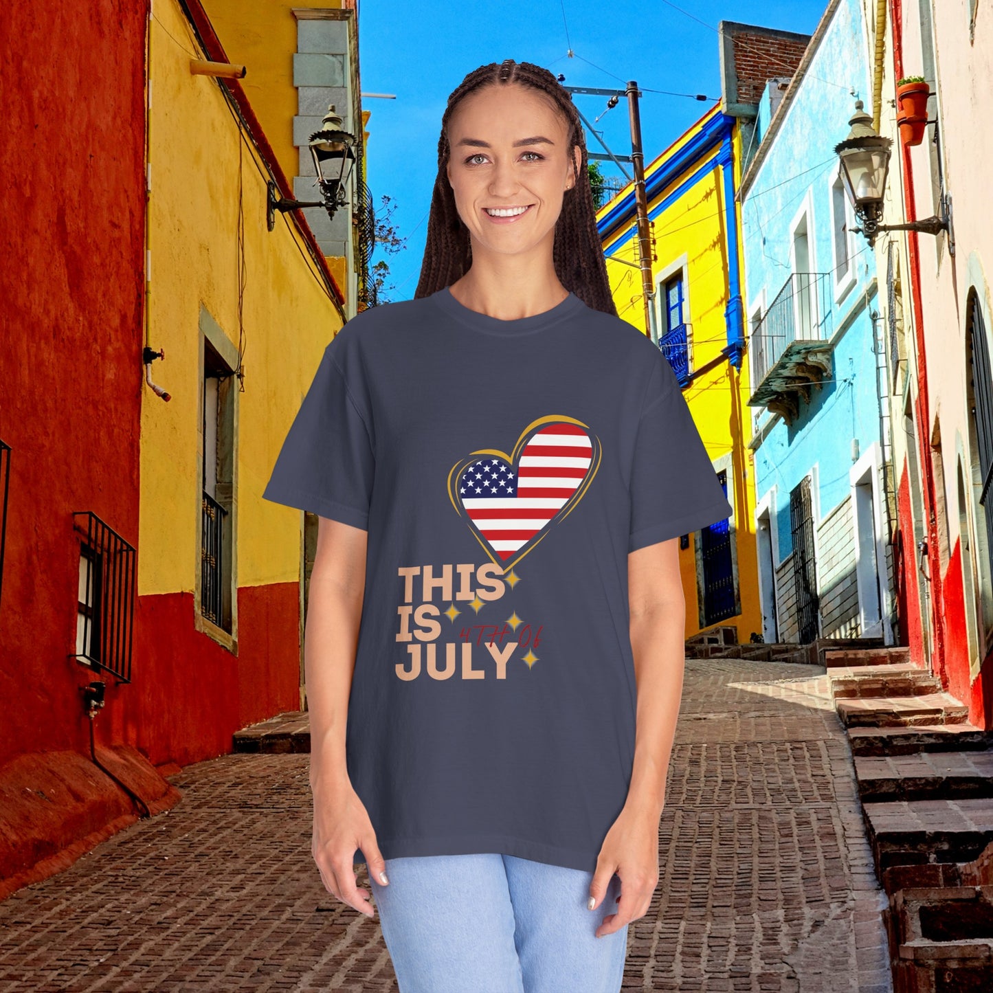 Fresh and soft T-shirt, ideal for celebrating Independence Day