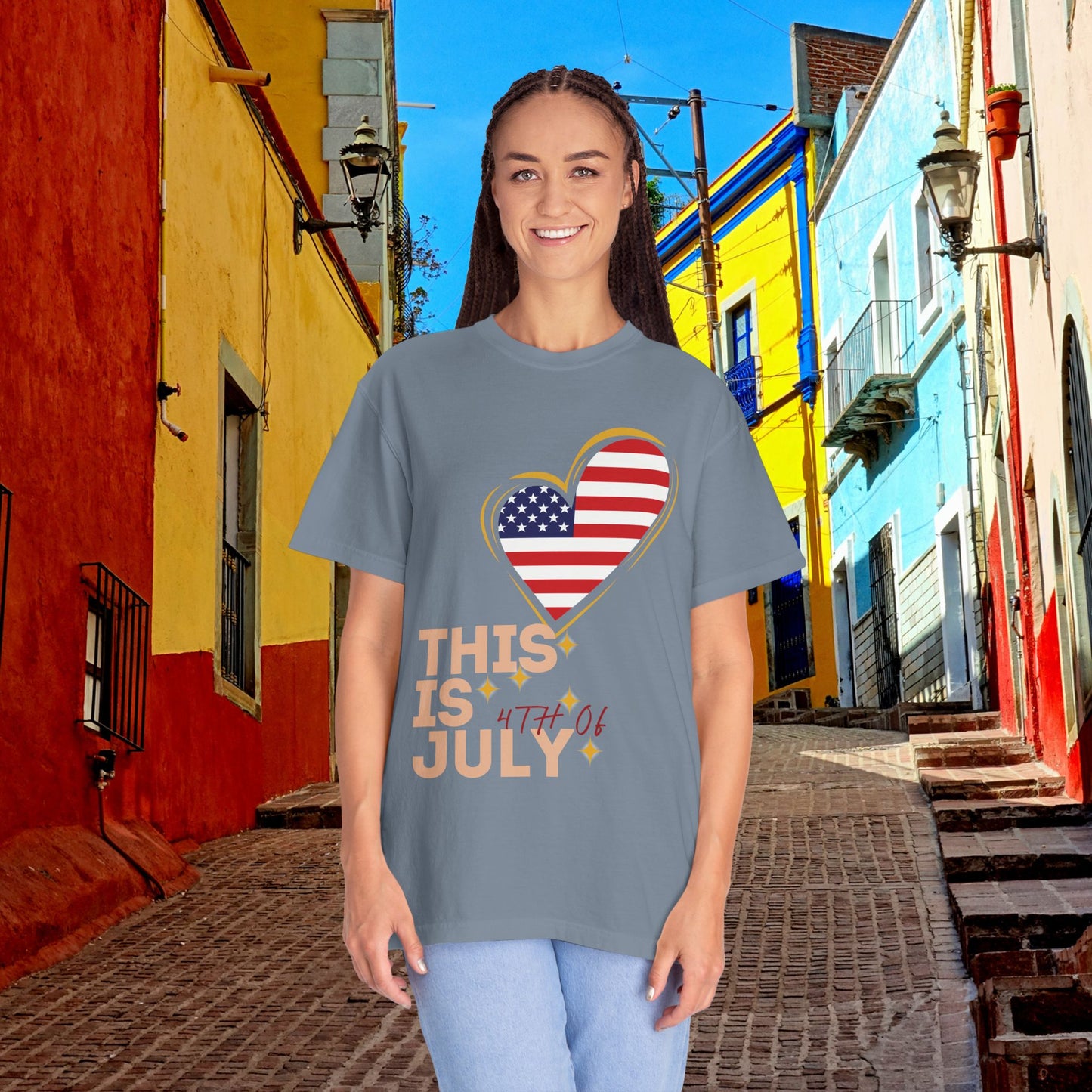 4th of July Patriotic T-Shirt — Independence Day American Flag Tee