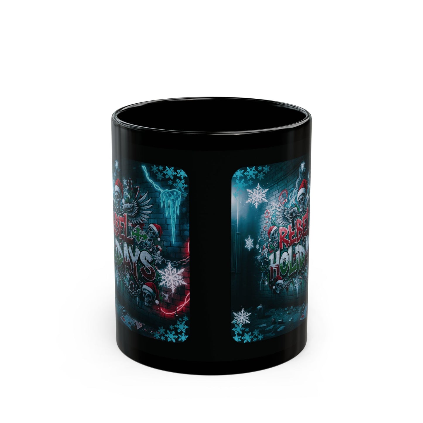 Mug: Rebellious Christmas Graffiti 11oz/15oz