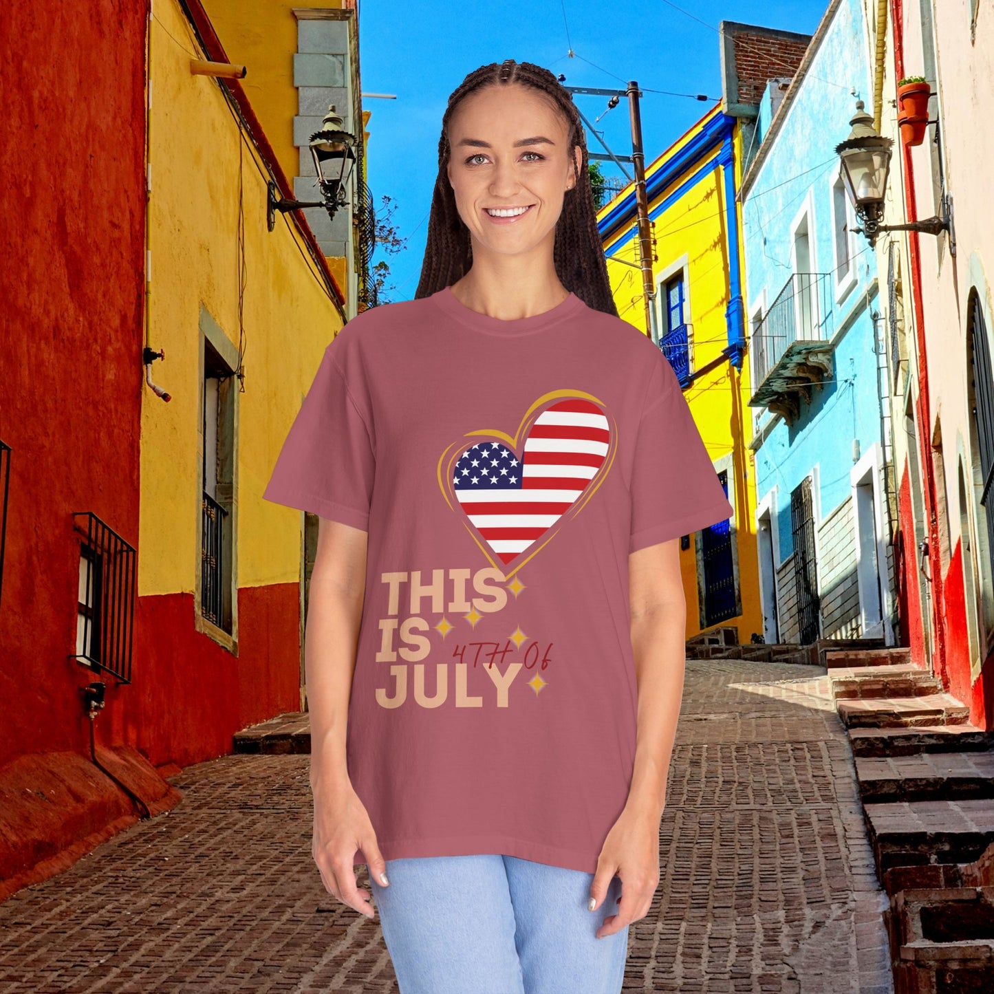 4th of July Patriotic T-Shirt — Independence Day American Flag Tee