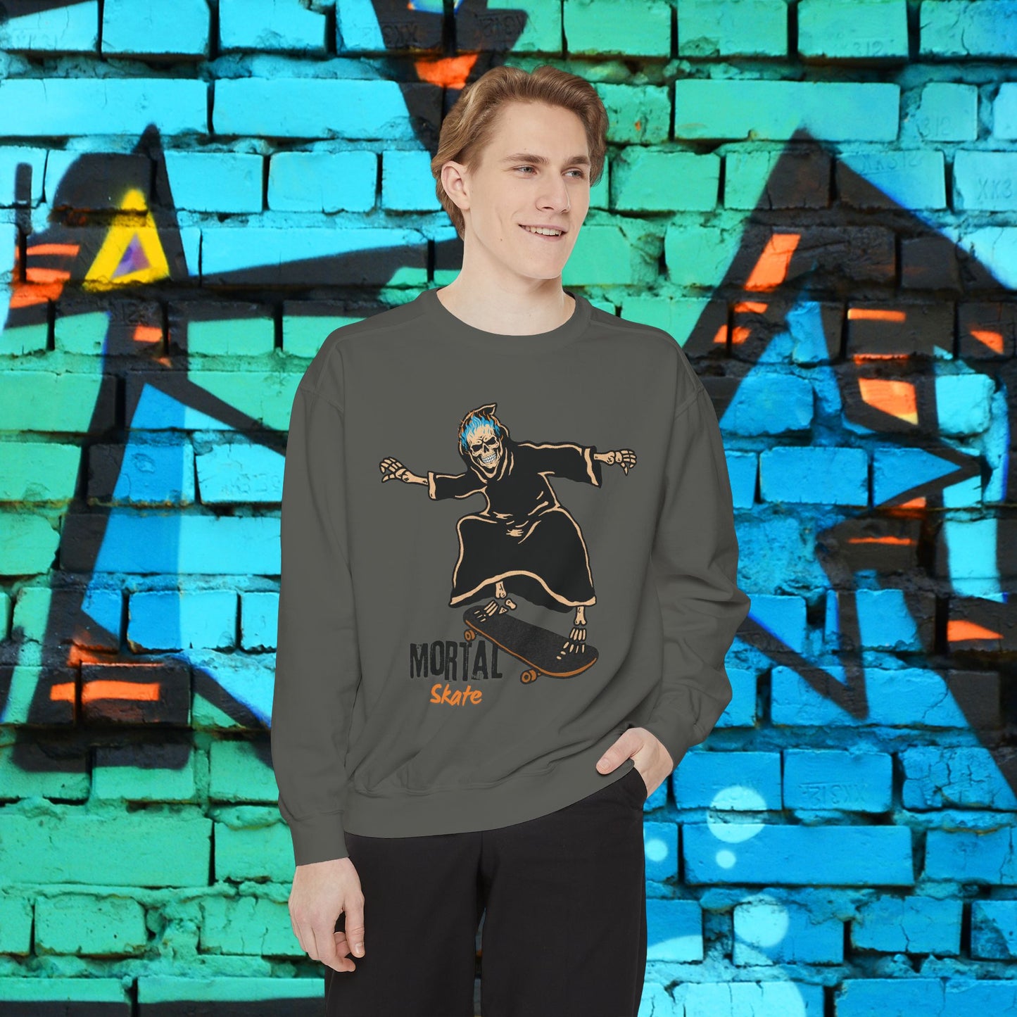 Skull Sweatshirt - Urban Skate Themed