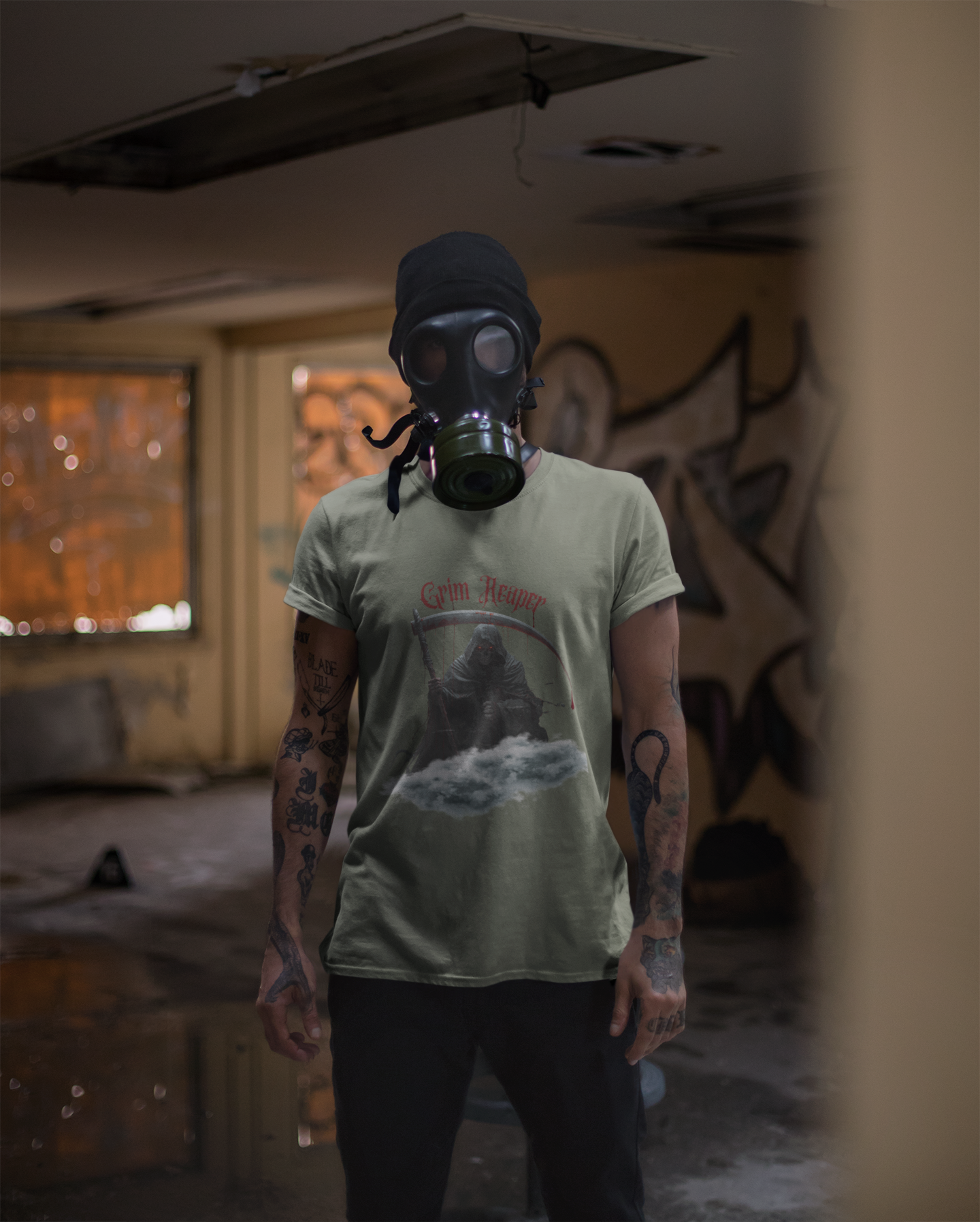 Grim Reaper Unisex T-shirt - Bloody oz Halloween Design