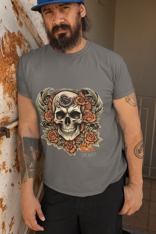 Snake Skull Roses Tee