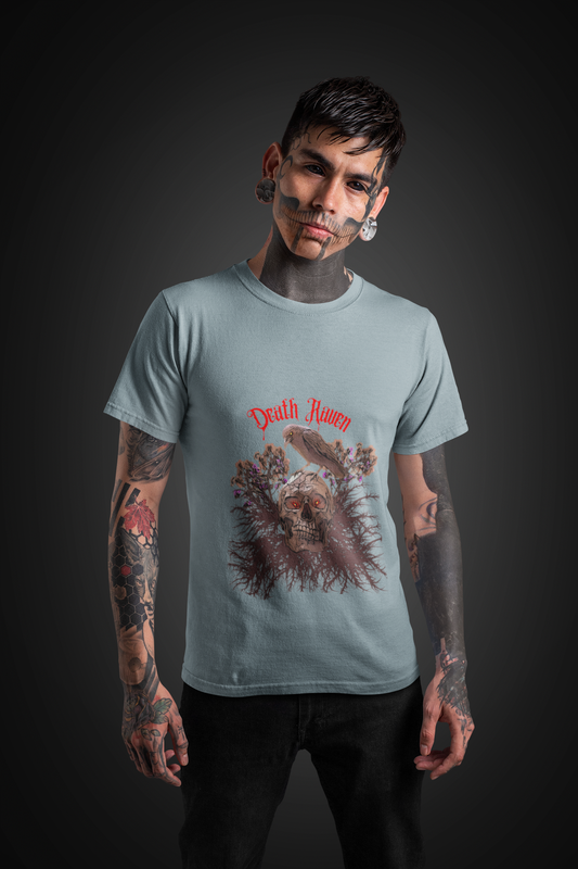 Death Raven Unisex T-shirt - Halloween Design
