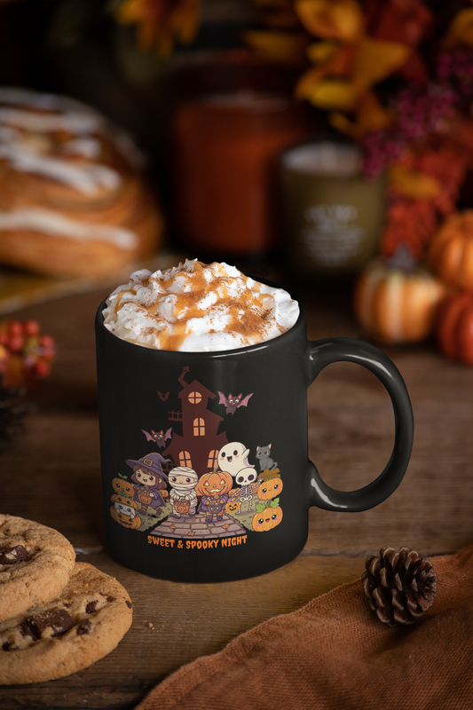 Mug - Adorable Kawaii Style Halloween Trick or Treat Characters