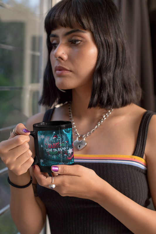 Mug: Rebellious Christmas Graffiti 11oz/15oz