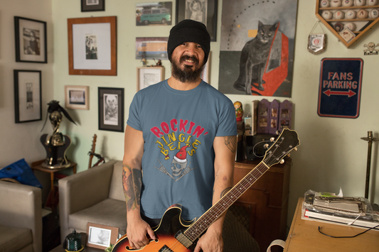 Rockin' Jingle Bells T-Shirt — Christmas Rock Band Holiday Tee