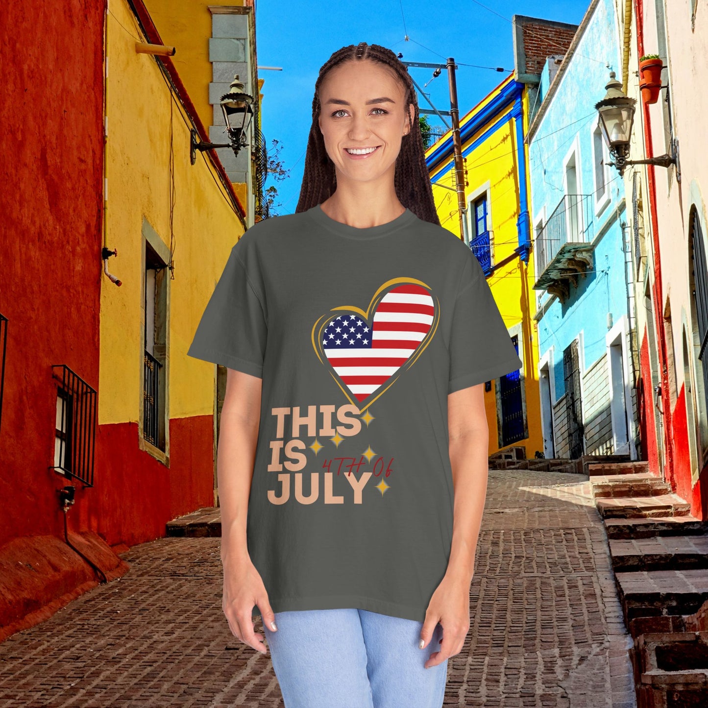 4th of July Patriotic T-Shirt — Independence Day American Flag Tee