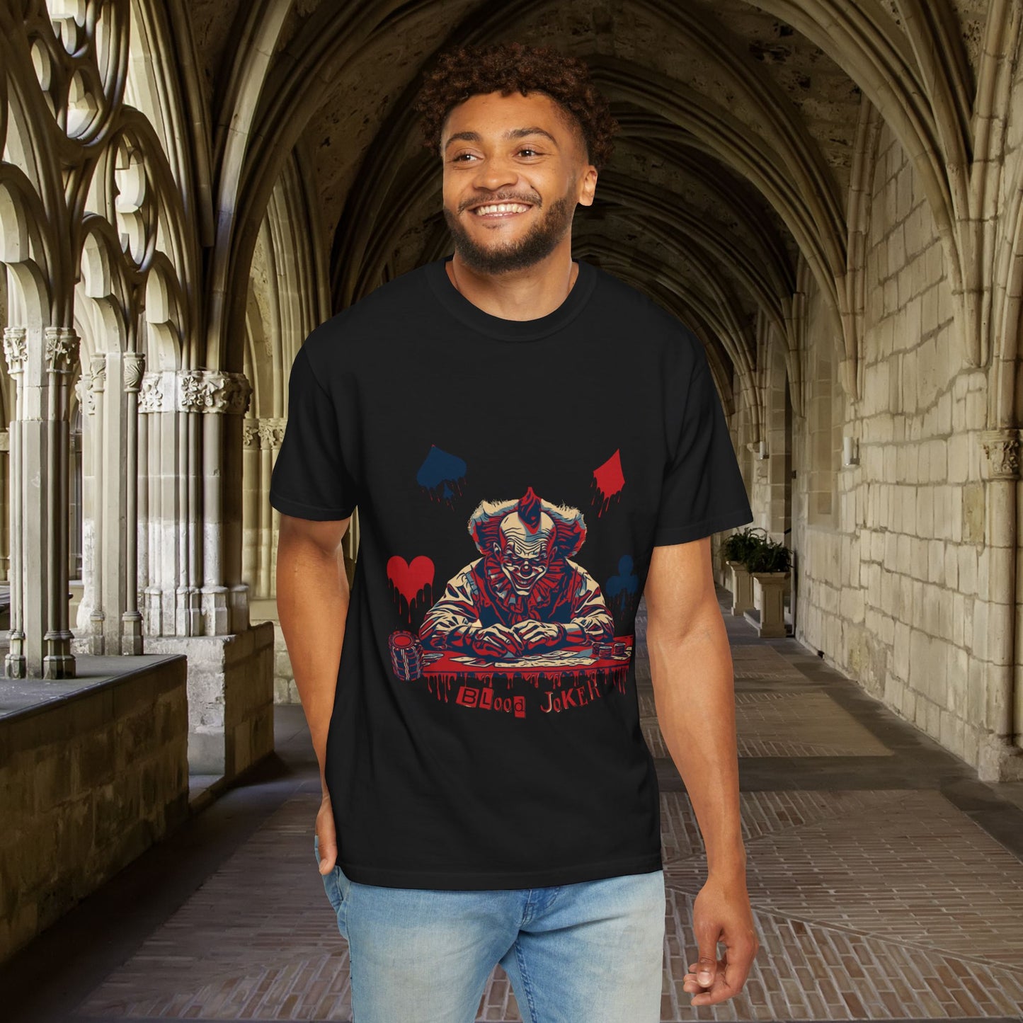 Halloween Blood Joker T-shirt