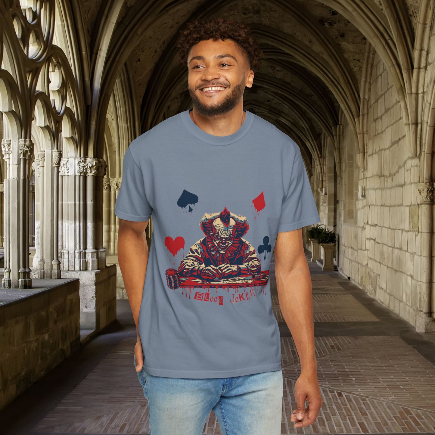 Halloween Blood Joker T-shirt