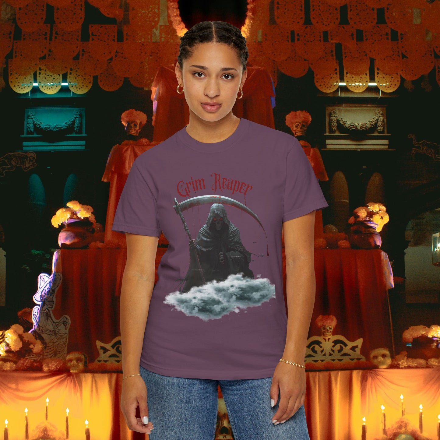 Grim Reaper Unisex T-shirt - Bloody oz Halloween Design