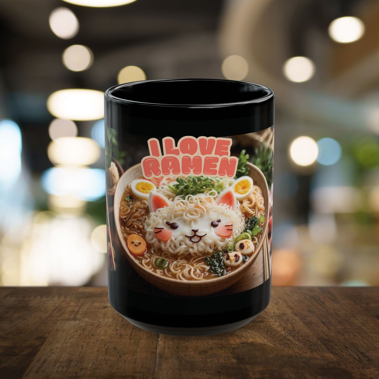 Mug - Ramen-Inspired Black Tea Cup (11oz, 15oz)