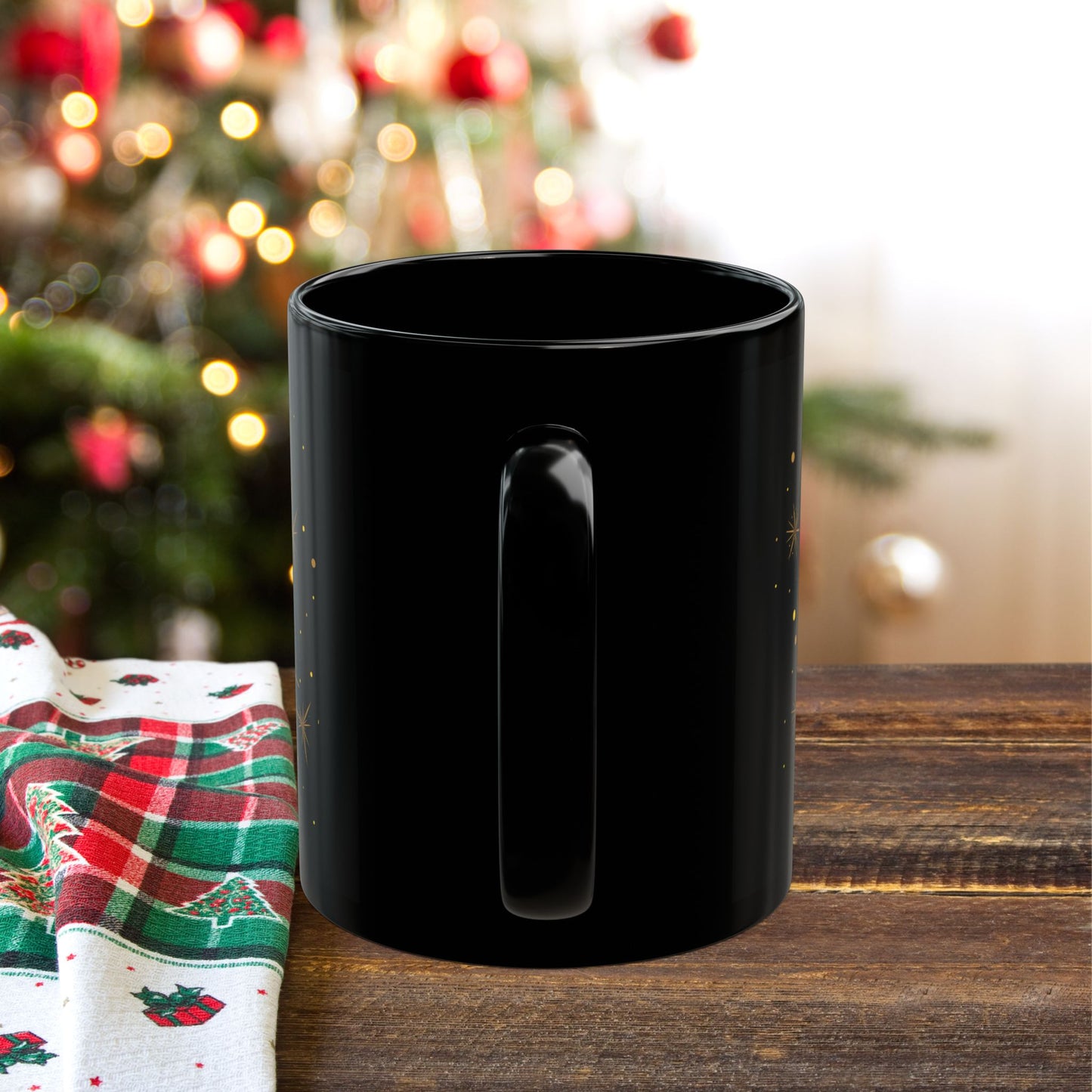 Christmas Night Black Mug