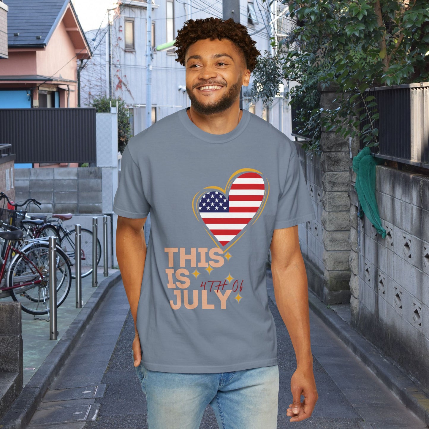 4th of July Patriotic T-Shirt — Independence Day American Flag Tee