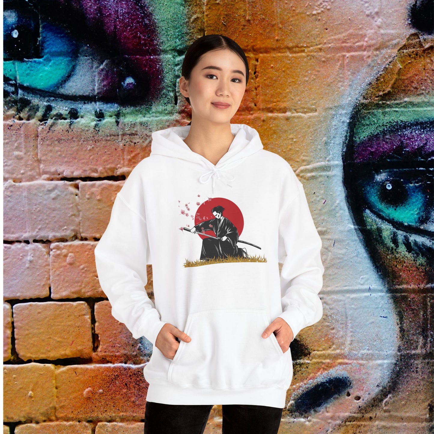 soft hooded sweatshirt  comfortable evoking the beautiful culture of Japan.